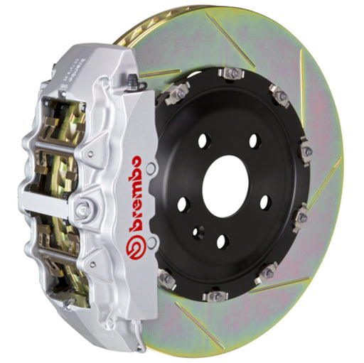 Brembo 03-08 SL500 Front GT BBK 8 Piston Cast 380x34 2pc Rotor Slotted Type1-Silver Brembo
