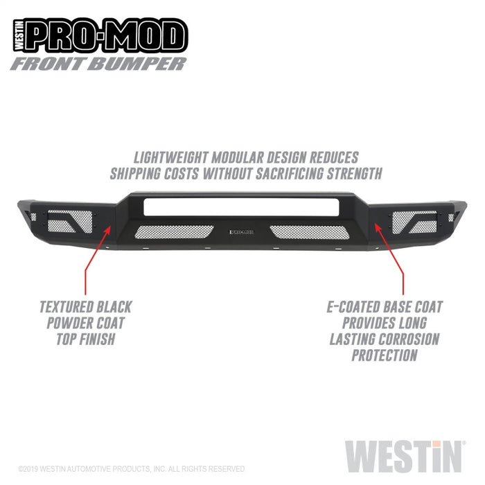 Westin 14-21 Toyota Tundra Pro-Mod Front Bumper - Tex. Blk Westin