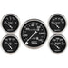 Auto Meter Gauge Kit 5 pc. 3 1/8in & 2 1/16in Mechanical Speedometer Old Tyme Black AutoMeter