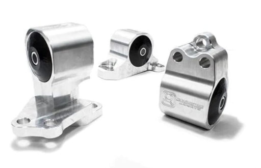 Innovative 92-95 Civic B/D Series Silver Aluminum Mounts 95A Bushings (Auto to Manual Hydro 3 Bolt) Innovative Mounts