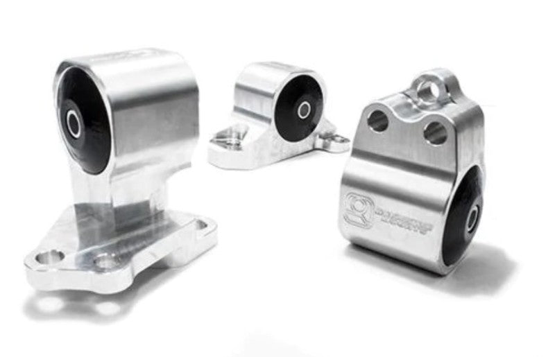 Innovative 92-95 Civic B/D Series Silver Aluminum Mounts 95A Bushings (Auto to Manual Hydro 3 Bolt) Innovative Mounts