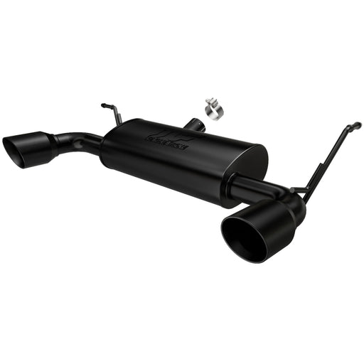 MagnaFlow 07-17 Jeep Wrangler JK 3.8/3.6L Dual Split Rear Exit Black Axle-Back Exhaust Magnaflow