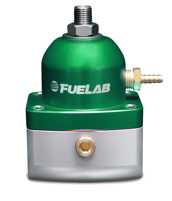 Fuelab 515 TBI Adjustable FPR 10-25 PSI (2) -10AN In (1) -6AN Return - Green Fuelab