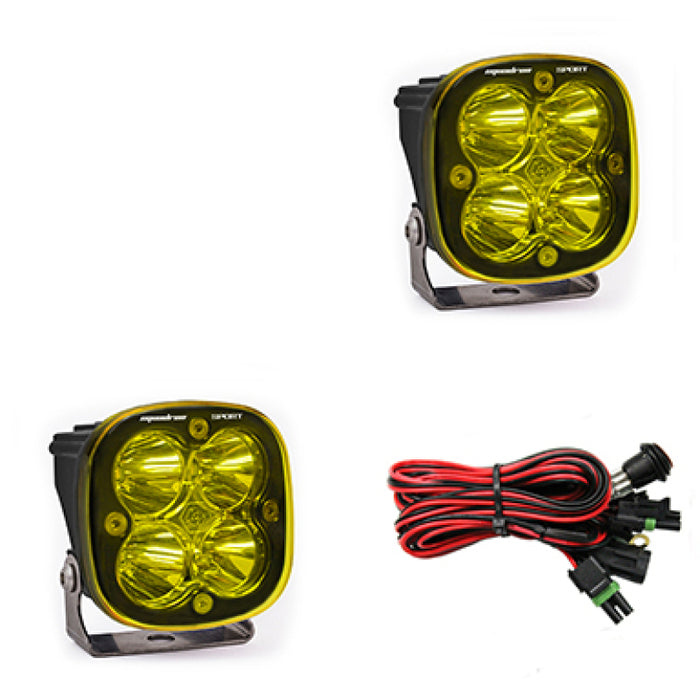 Baja Designs Squadron Sport Spot LED Light Pods - Amber Baja Designs