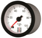 Autometer Stack 52mm 0-100 PSI 1/8in NPTF Male Pro Stepper Motor Fuel Pressure Gauge - White AutoMeter