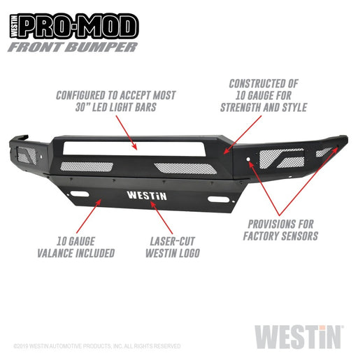 Westin 16-19 Chevy/GMC  Silverado/Sierra 1500 Pro-Mod Front Bumper Westin