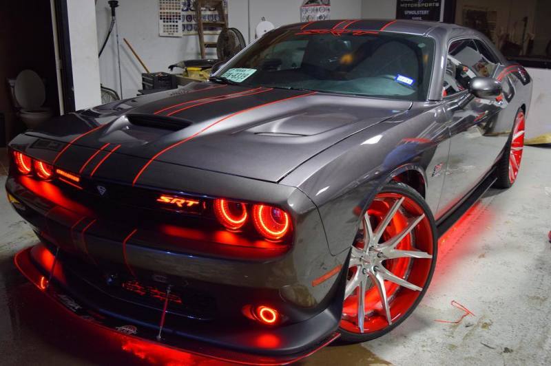 Oracle 15-21 Dodge Challenger Waterproof LED Fog Light Halo Kit - ColorSHIFT SEE WARRANTY ORACLE Lighting