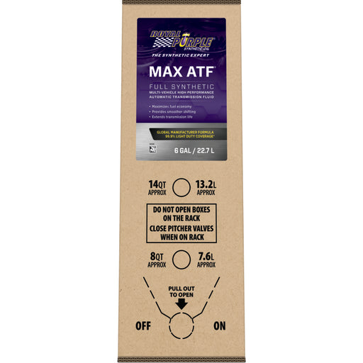 Royal Purple Max ATF Automatic Transmission Fluid - 6 Gallon Bag-In-Box Royal Purple