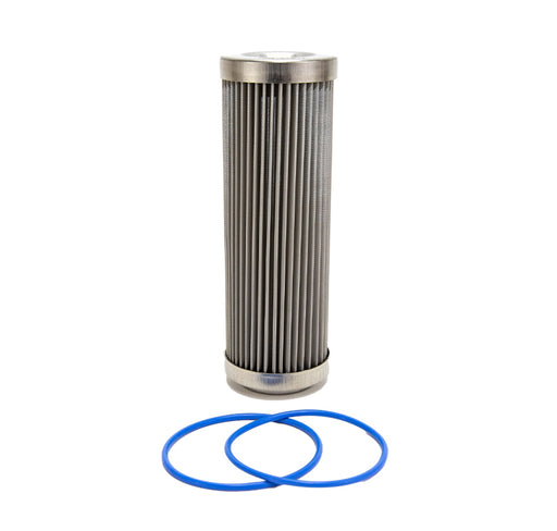 Fuelab 40 Micron Stainless Steel Replacement Element - 6in w/2 O-Rings & Instructions Fuelab