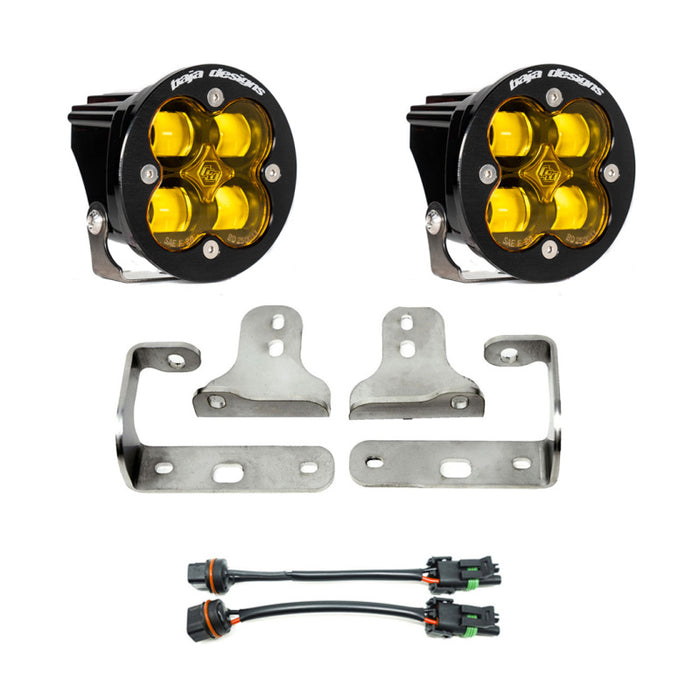 Baja Designs 2018+ Wrangler JL Rubicon Sport Fog Light Pocket Kit - Amber Baja Designs