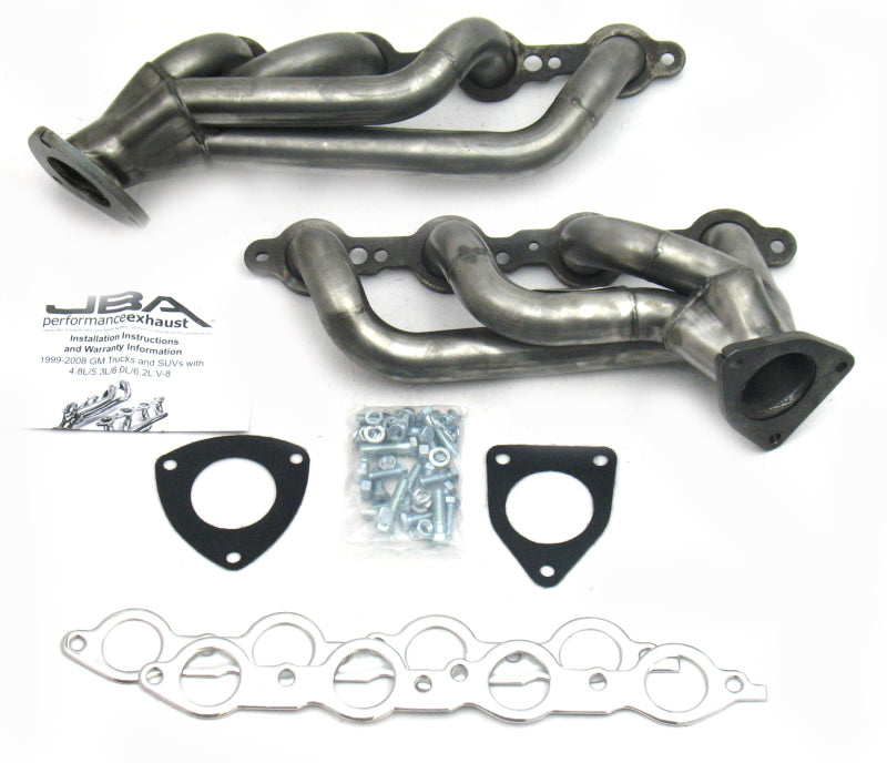 JBA 03-06 GM Truck 6.0L LS w/o EGR 1-5/8in Primary Raw 409SS Cat4Ward Header JBA
