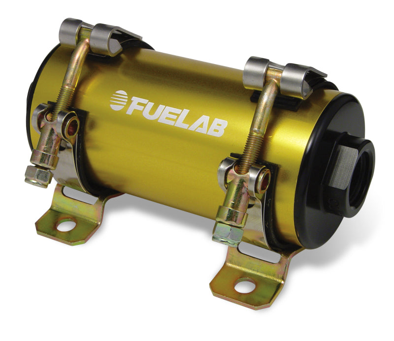 Fuelab Prodigy High Flow Carb In-Line Fuel Pump w/External Bypass - 1800 HP - Gold Fuelab