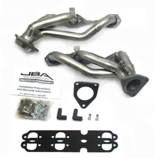JBA 99-02 GM Truck 4.3L V6 w/o A.I.R. Injection 1-1/2in Primary Raw 409SS Cat4Ward Header JBA