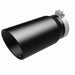 MagnaFlow Tip Stainless Black Coated Single Wall Round Single Outlet 6in Dia 5in Inlet 13in L Magnaflow