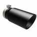 MagnaFlow Tip Stainless Black Coated Single Wall Round Single Outlet 6in Dia 5in Inlet 13in L Magnaflow