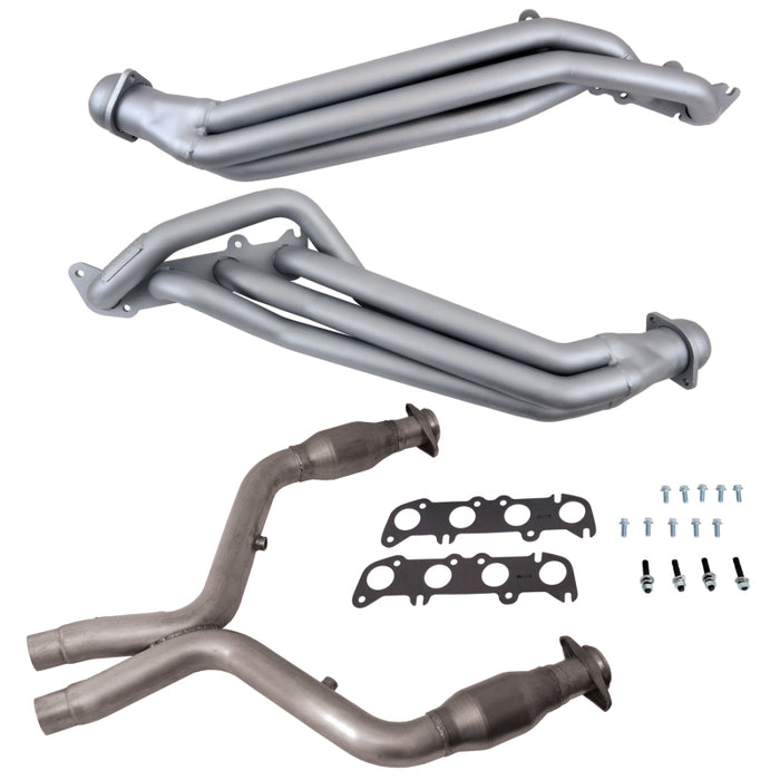 BBK 11-14 Ford Mustang GT 5.0 1-7/8in Long Tube Headers w/High Flow Catted X-Pipe (Ti Ceramic) BBK