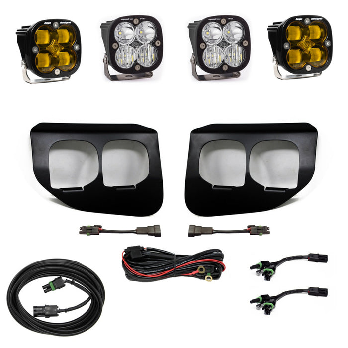Baja Designs Ford Super Duty (20-On) Fog Lights Dual FPK Amber SAE/Pro DC Baja Designs Baja Designs