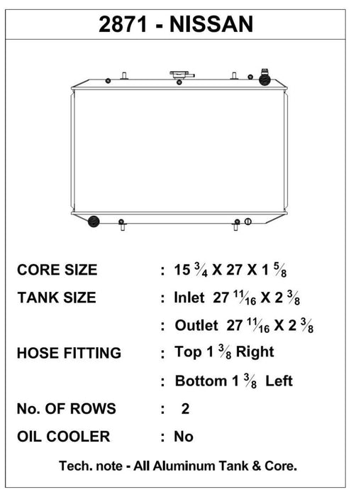 CSF 90-97 Nissan 300ZX Radiator CSF