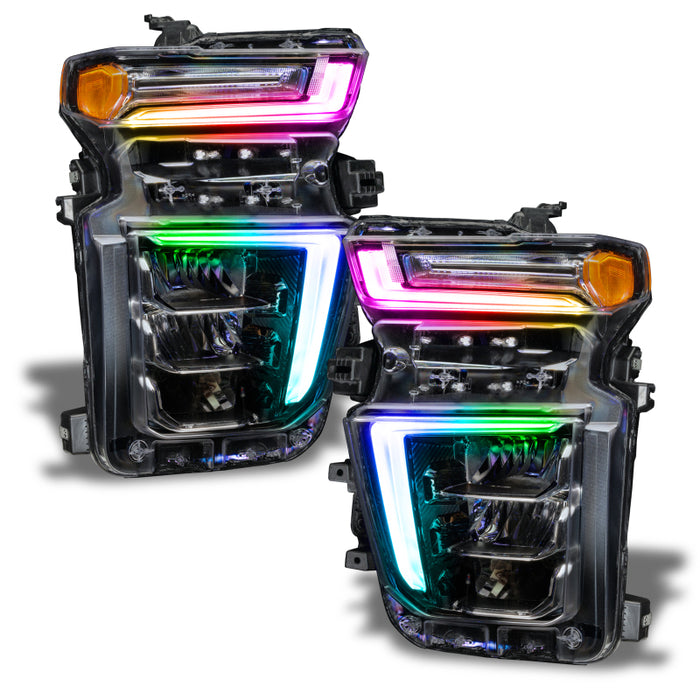 Oracle 20-21 Chevy Silverado HD 2500/3500 RGB+W Headlight DRL Upgrade Kit - ColorSHIFT SEE WARRANTY ORACLE Lighting