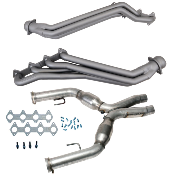 BBK 05-10 Ford Mustang GT 1 5/8 Long Tube Headers w/High Flow Catted X-Pipe (Ti Ceramic) BBK