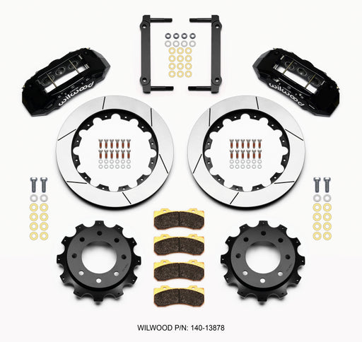 Wilwood TX6R Rear Kit 16.00in Black 1999-2010 GM H2 / 2500 4.63 Cntr