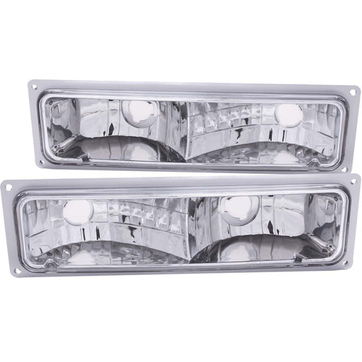 ANZO 1988-1998 Chevrolet C1500 Euro Parking Lights Chrome ANZO