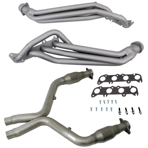 BBK 11-14 Ford Mustang GT 1-3/4 Long Tube Headers w/High Flow Catted X-Pipe (Ti Ceramic) BBK