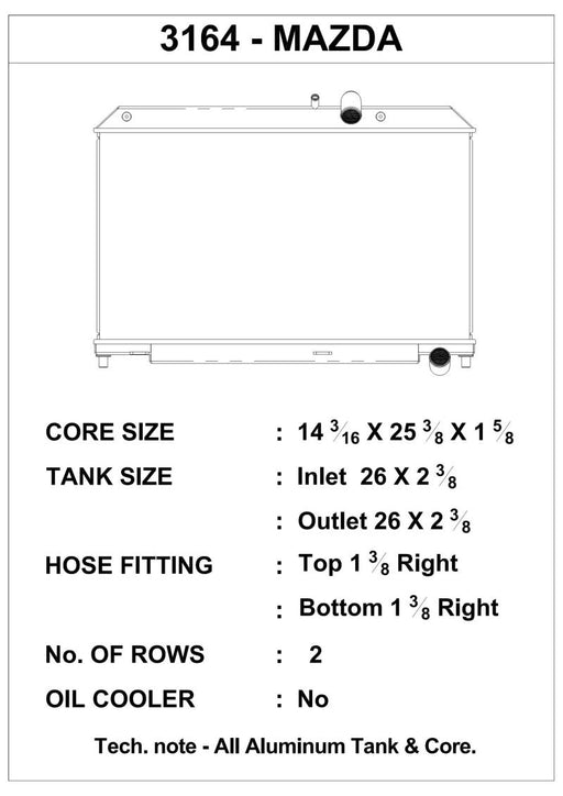 CSF 04-08 Mazda RX-8 Radiator CSF