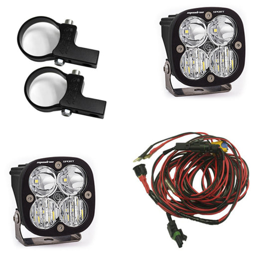 Baja Designs Squadron Sport Polaris LED Light Pods w/ 2.0in Harness/Horizontal Mounts Kit Baja Designs