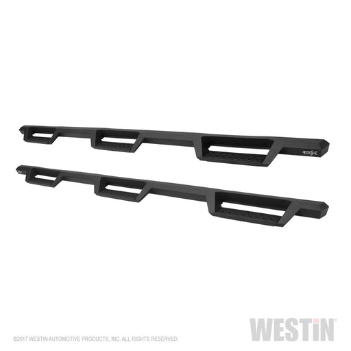 Westin/HDX 07-19 Chevy Silv 2500/3500 Crew (8ft) (Excl Dually) Drop WTW Nerf Step Bars - Blk Westin