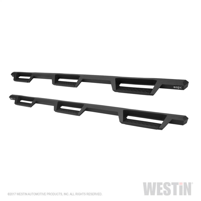Westin/HDX 07-19 Chevy Silv 2500/3500 Crew (8ft) (Excl Dually) Drop WTW Nerf Step Bars - Blk Westin