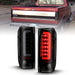 ANZO 1987-1996 Ford F-150 LED Taillights Black Housing Smoke Lens (Pair) ANZO