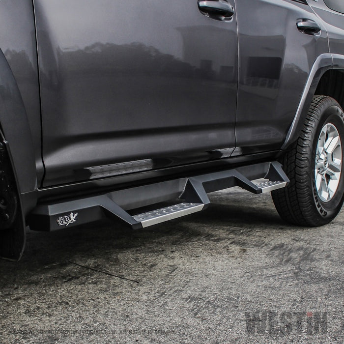 Westin 10-17 Toyota 4Runner Trail Edition (Excl. Ltd) HDX Stainless Drop Nerf Step Bars - Tex. Blk Westin