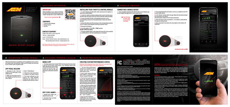AEM 03-20 Toyota Tacoma/4Runner/FJ Cruiser Throttle Control Module AEM