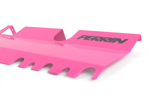 Perrin 15-21 WRX/STI Radiator Shroud (Without OEM Intake Scoop) - Hyper Pink Perrin Performance