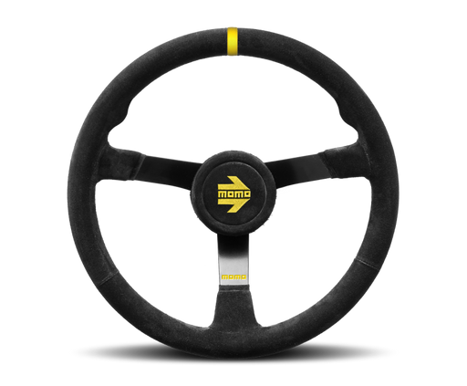 Momo MODN38 Steering Wheel 380 mm -  Black Suede/Black Spokes MOMO