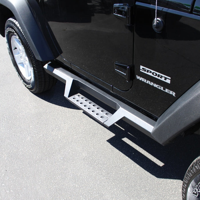 Westin/HDX 07-17 Jeep Wrangler 2Dr Drop Nerf Step Bars - Textured Black Westin