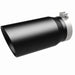 MagnaFlow Tip Stainless Black Coated Single Wall Round Single Outlet 6in Dia 5in Inlet 13in L Magnaflow