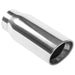 MagnaFlow Tip Stainless Double Wall Round Single Outlet Polished 4.5in DIA 3.5in Inlet 12in Length Magnaflow