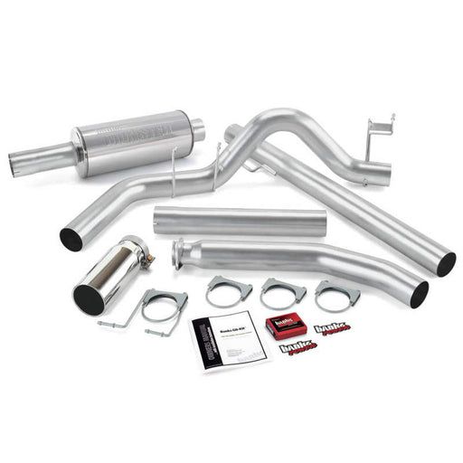 Banks Power 01 Dodge 5.9L Ext Cab Git-Kit - SS Single Exhaust w/ Chrome Tip Banks Power