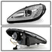 Spyder 05-13 Chevy Corvette C6 Projector Headlights Seq LED Turn Signal w/SB DRL Parking Light SPYDER