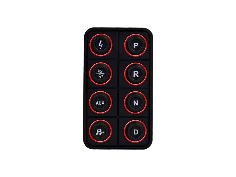 AEM EV 8 Button Keypad CAN Based Programmable Backlighting AEM