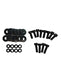 Sparco Seat Hardware Spacer Kit Side Mount - Black Zinc SPARCO