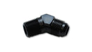 Vibrant -12 AN x 1/2in NPT 45 Degree Adapter Fittings - Aluminum Vibrant