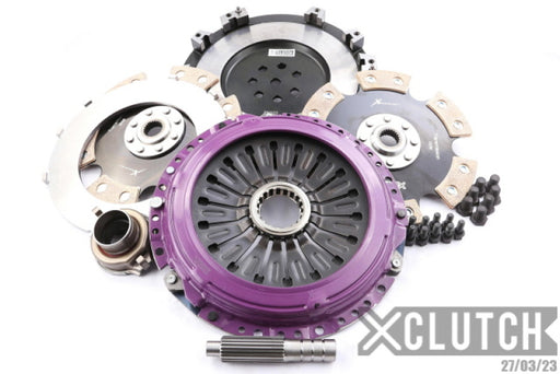 XClutch 1997 Mitsubishi Lancer EVO IV 2.0L 9in Twin Solid Ceramic Clutch Kit XCLUTCH
