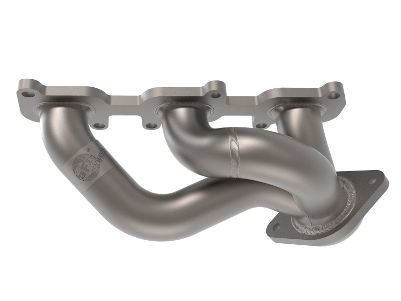 aFe Twisted Steel Shorty Header 11-17 Ford Mustang V6-3.7L - Titanium Coat Finish aFe