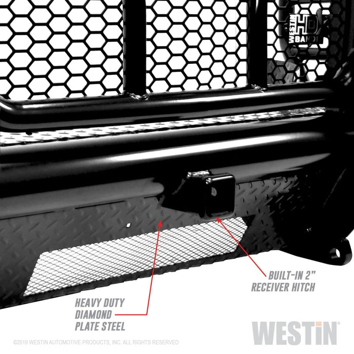 Westin 11-14 Chevrolet Silverado 2500/3500 HDX Bandit Front Bumper - Blk Westin