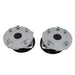 BBK 05-14 Mustang Caster Camber Plate Kit - Silver Anodized Finish BBK