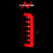 ANZO 1987-1996 Ford F-150 LED Taillights Black Housing Clear Lens (Pair) ANZO