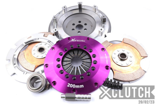 XClutch 89-94 Mazda 323 1.8L 8in Twin Solid Ceramic Clutch Kit XCLUTCH